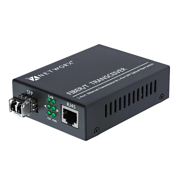 Networx Gigabit Fiber Media Converter - 1000Base-SX, LC Multimode, 550m, 850nm FT-1000MM-LC850 - main