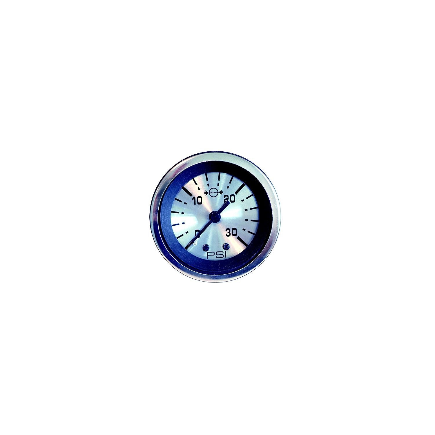 Sierra 63479P Sterling Series 2" Oil Pressure Gauge, SS Electric, 0-80 PSI Dial Range, Requires "C" Sender Code