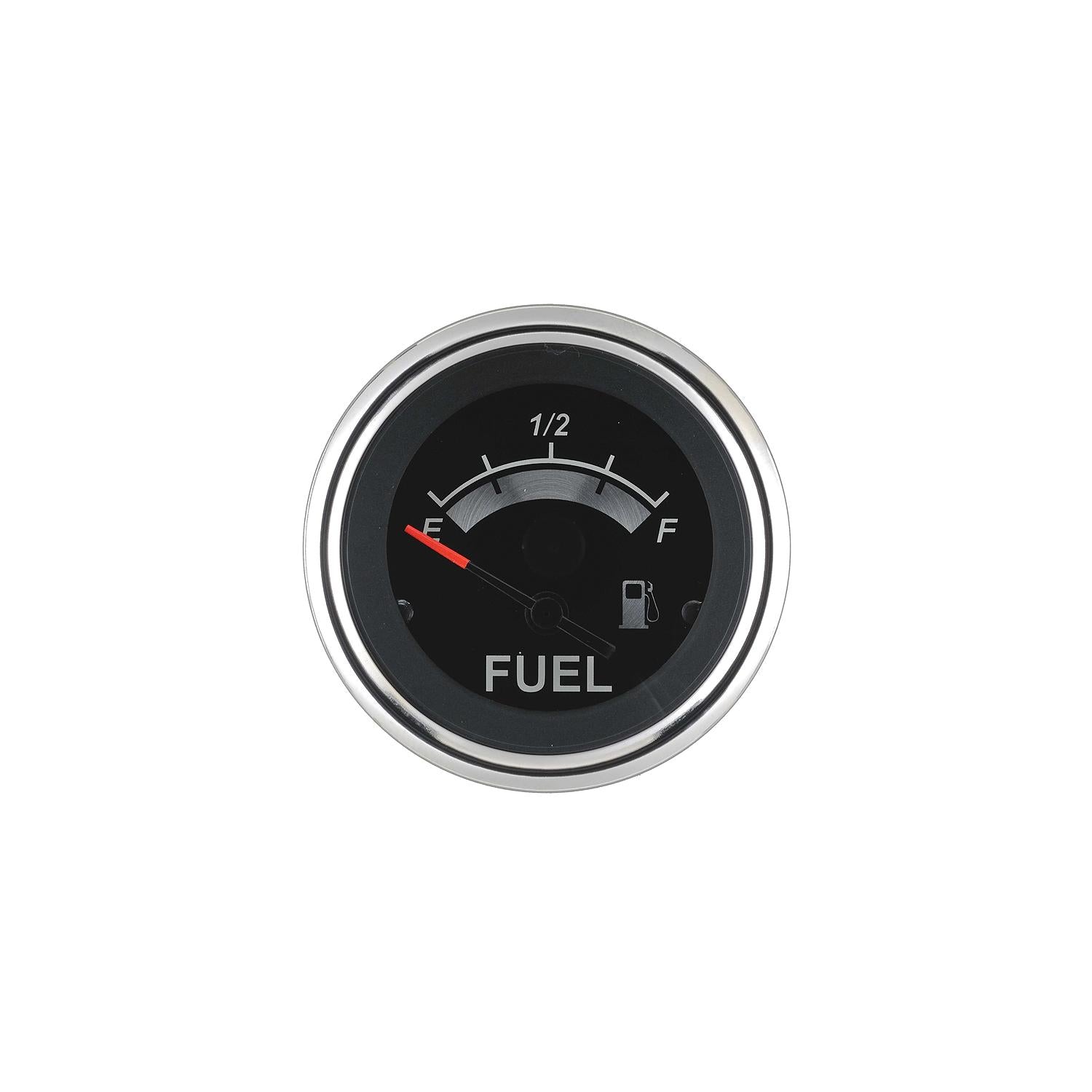 Sierra 67021P Black Sterling Series 2" SS Fuel Gauge & Requires "F" Sender Code