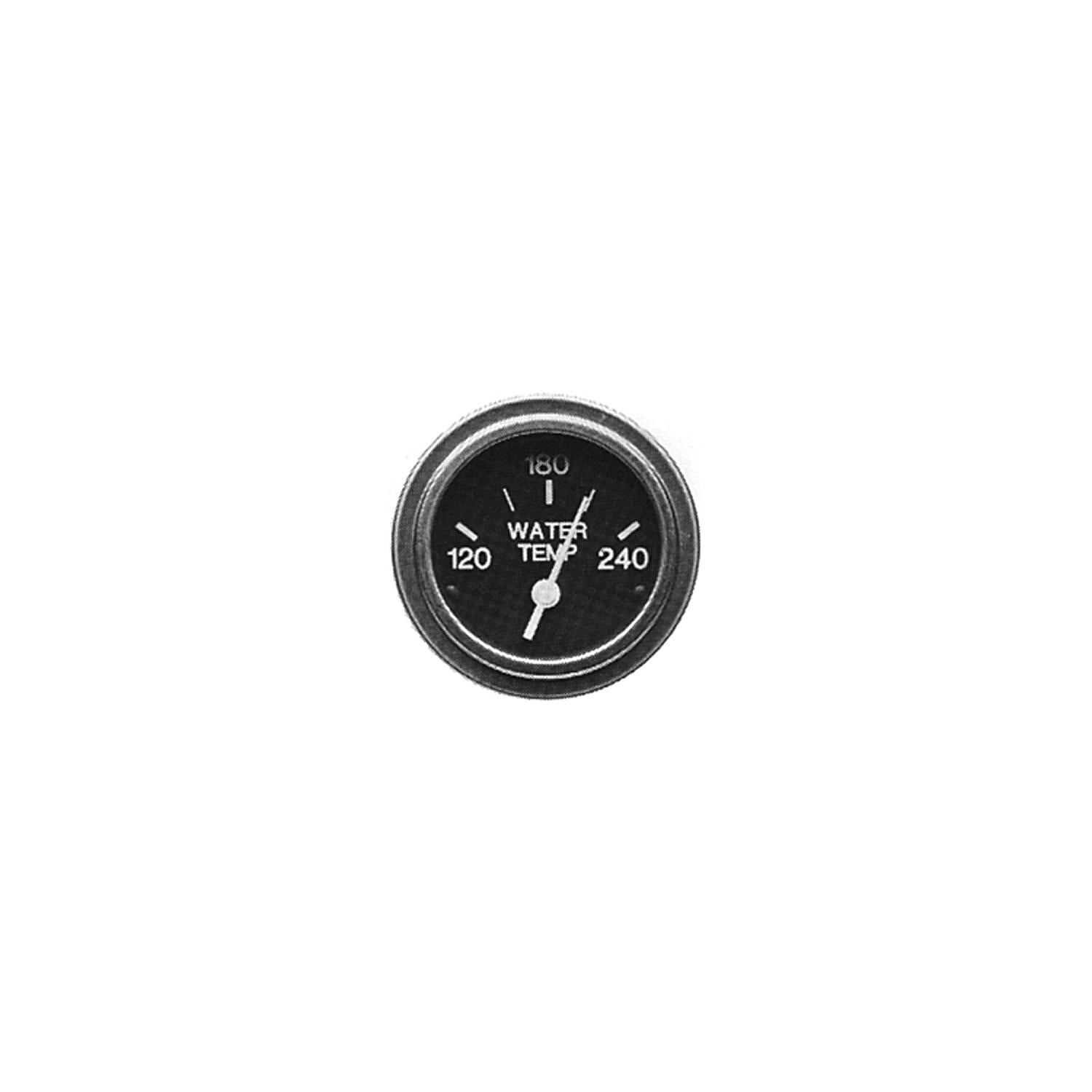 Sierra 80590P Heavy Duty Water Temp Gauge, 2" Electric 120-240 F Dial Range, Requires "D" Sender Code
