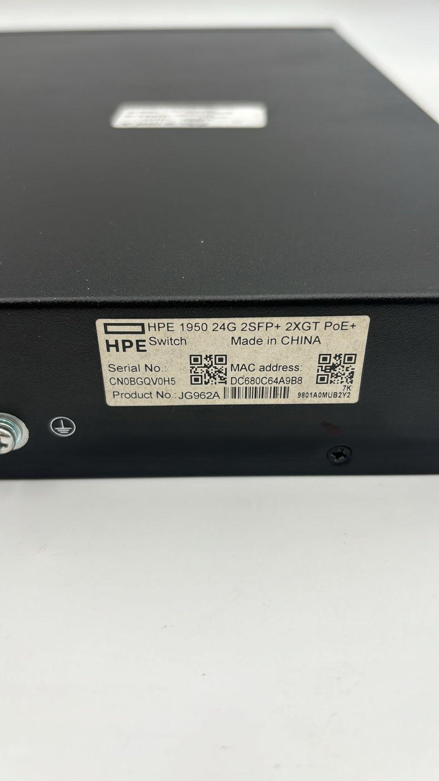 JG962A HPE Switch OfficeConnect 1950 24G 2SFP+ 2XGT PoE+ 370W