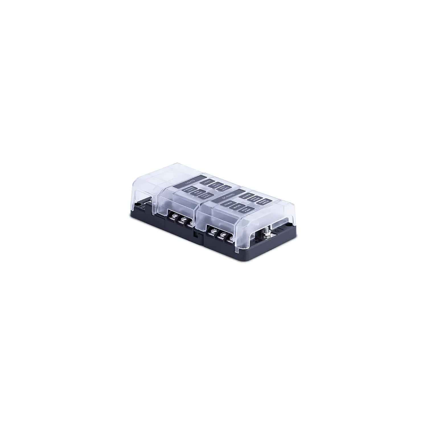 Sierra FS40840 408 Series Fuse Block W/bus Bar & Cover, 12-Gang