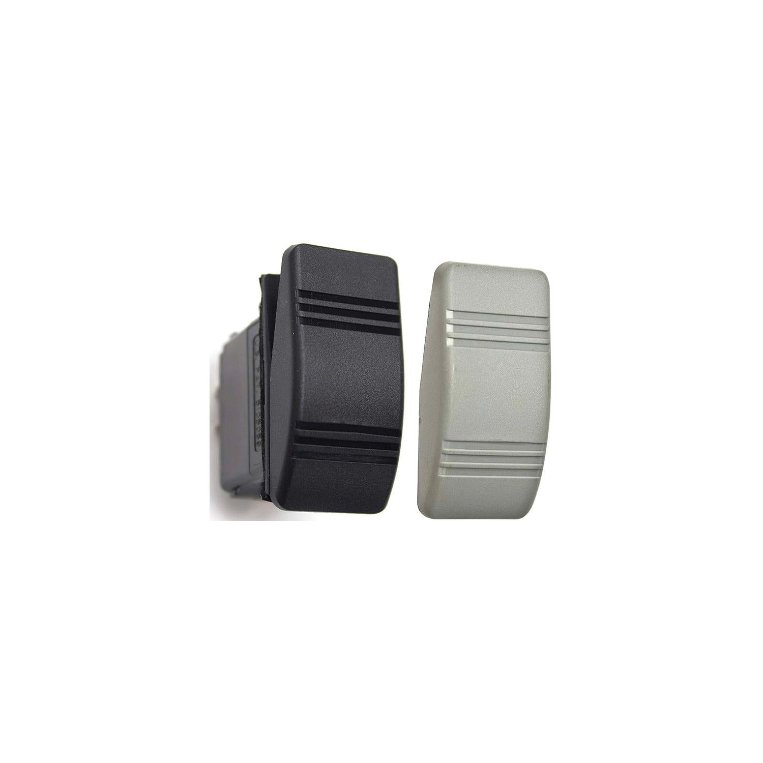 Sierra RK19680TP Contura III Non-Illuminated Weather Resistant Rocker Switch, On/Off, Black & Gray