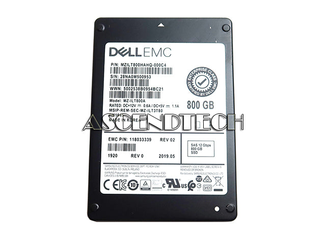 Samsung 800GB 2.5" SAS TLC SSD 118033339