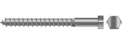 Seachoice SC1269 Lag Screw, 5/16 x 1-1/2"