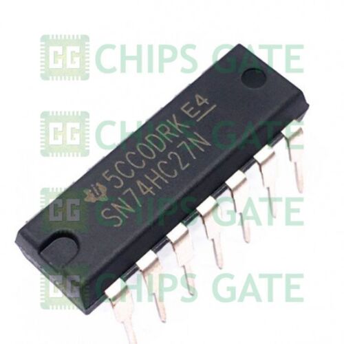 4PCS 74HC27N,652 IC TRIPLE 3-IN NOR GATE 14DIP 74HC27N HC27 74HC27