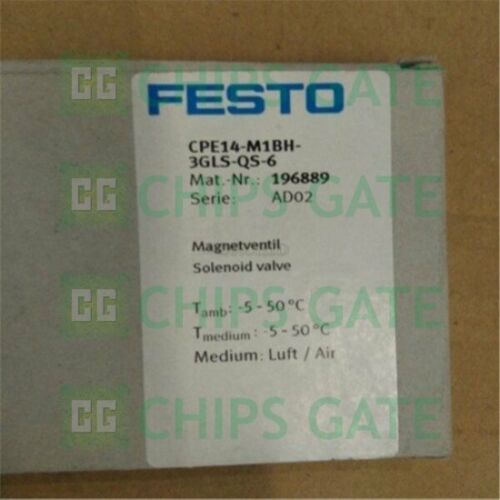 FESTO CPE14-M1BH-3GLS-QS-6 196889 Solenoid Valve