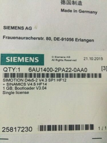 Siemens 6AU1400-2PA22-0AA0 6AU 1400-2PA22-0AA0