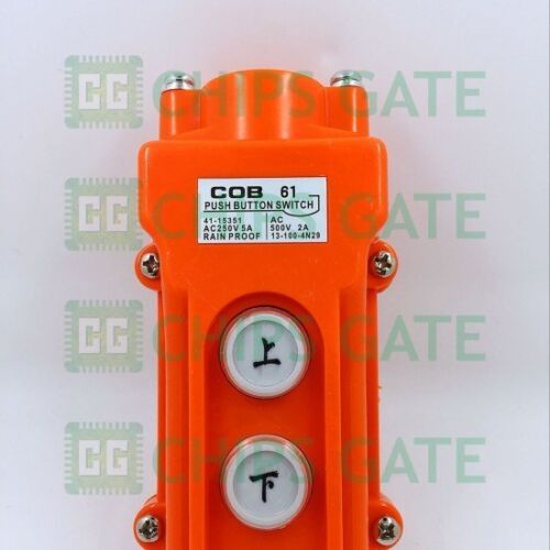 COB-61 Crane Pendant Control Station UP Down Hoist Push Button Switch