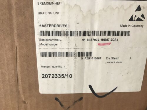 SIEMENS 6SE7032-1HB87-2DA1 Brake Unit