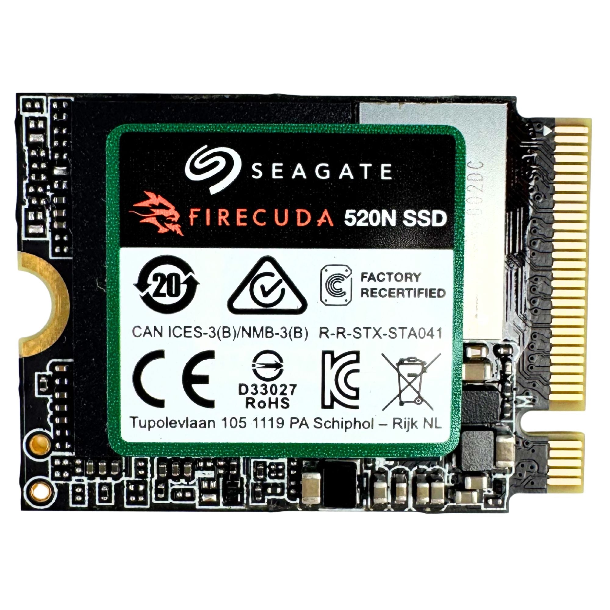 Seagate FireCuda 520N ZP2048GV30002 2TB PCIe Gen 4 ×4 NVMe 1.4 8GB/s M.2 2230 2.5in Recertified SSD
