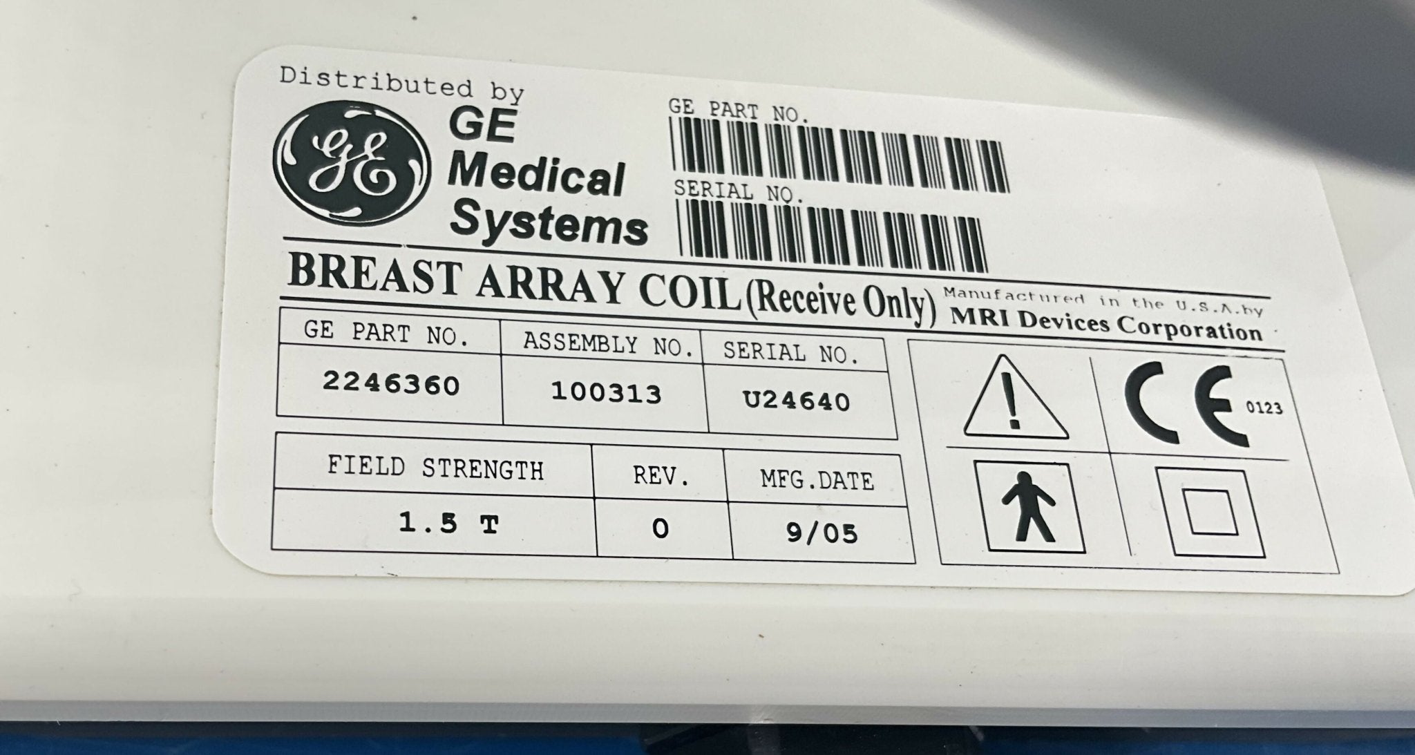1.5T BREAST ARRAY COIL (2246360 GE