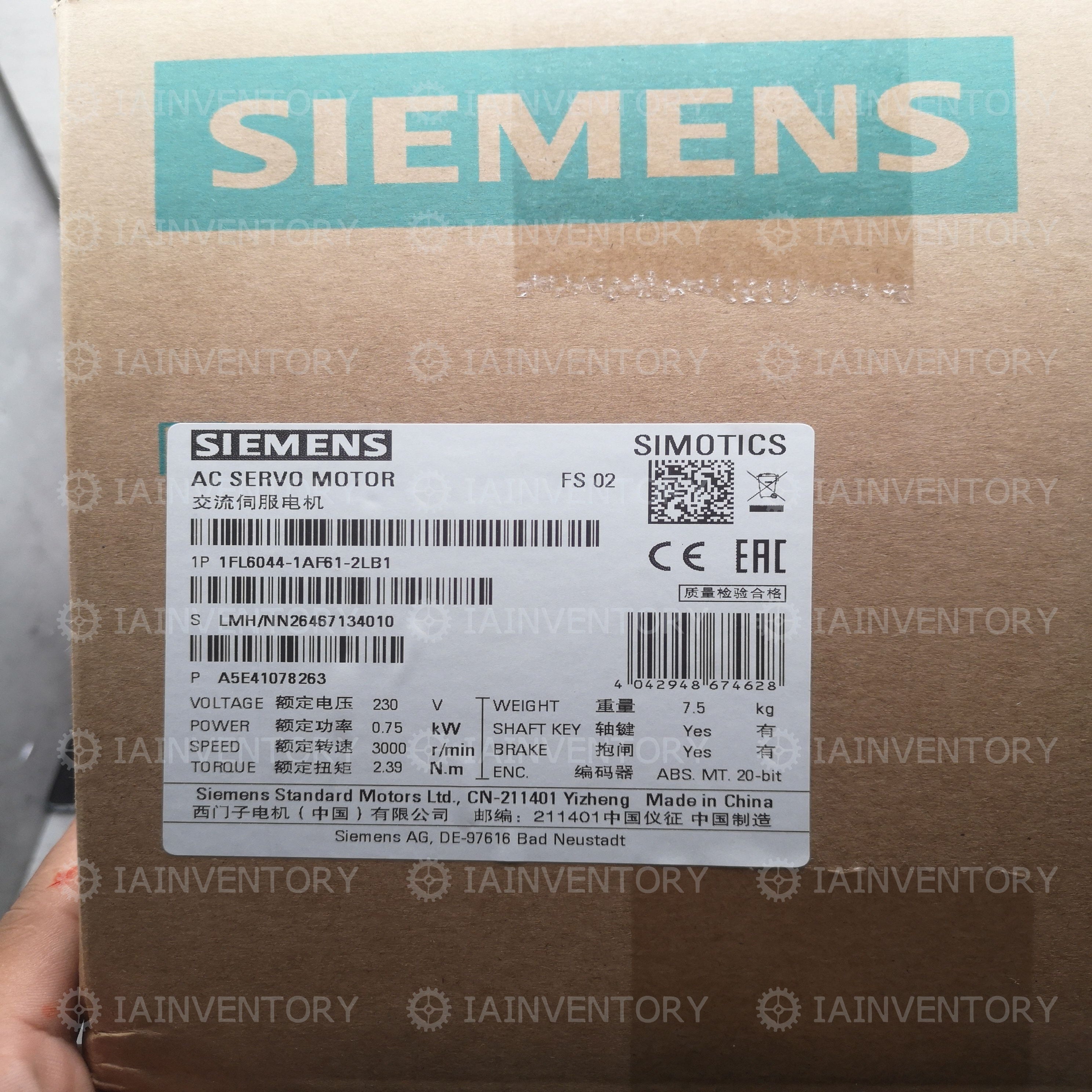 1FL6044-1AF61-2LB1 Siemens