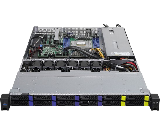 ASRock 1U8S4E-GENOA/2T 8-Bay SFF SATA + 4-Bay SFF NVMe 1U Server