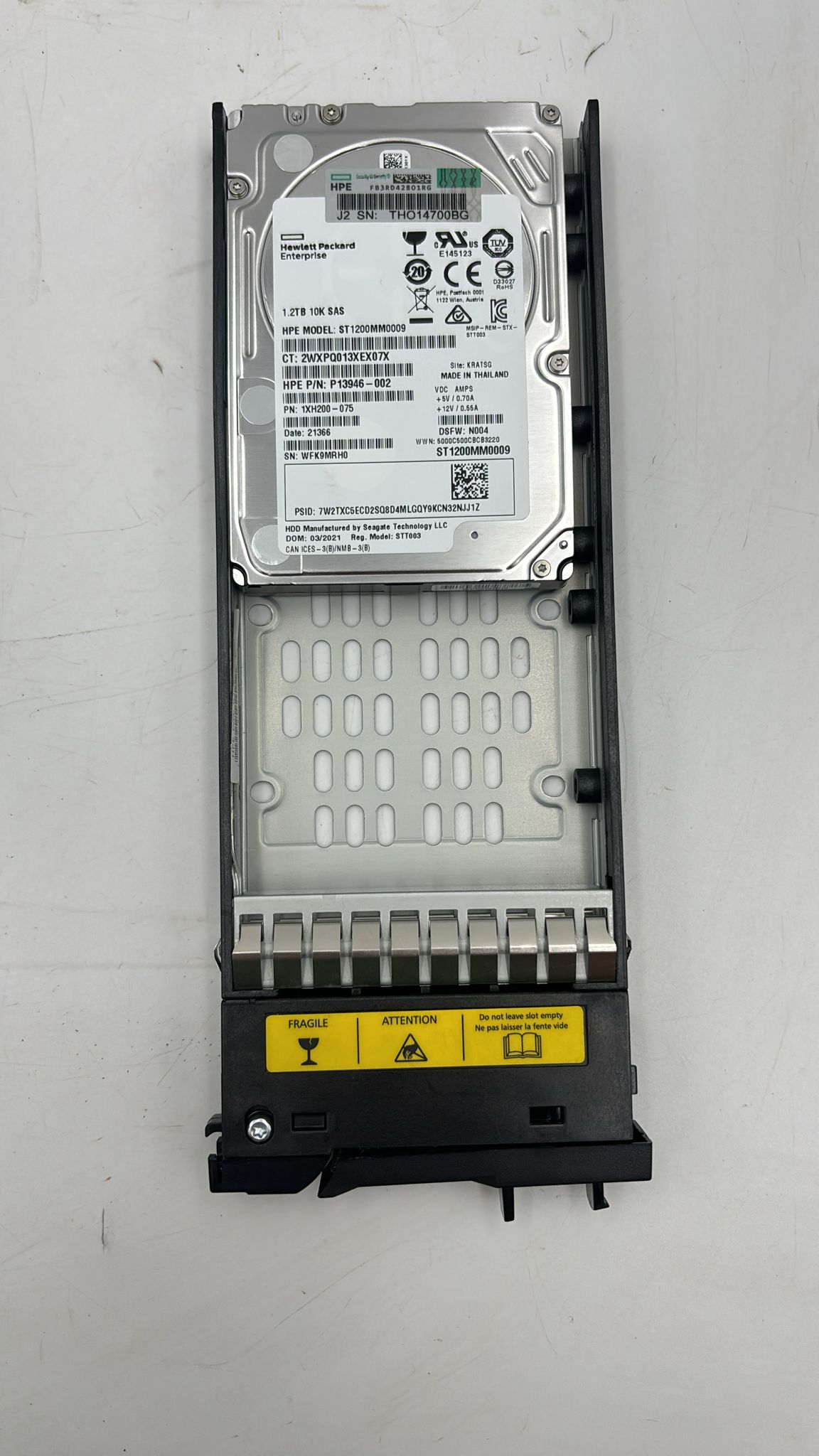 HPE P13245-001 - 1.2TB 10K 12G SAS SFF MSA HDD P13946-002 | Alo Tech Solutions