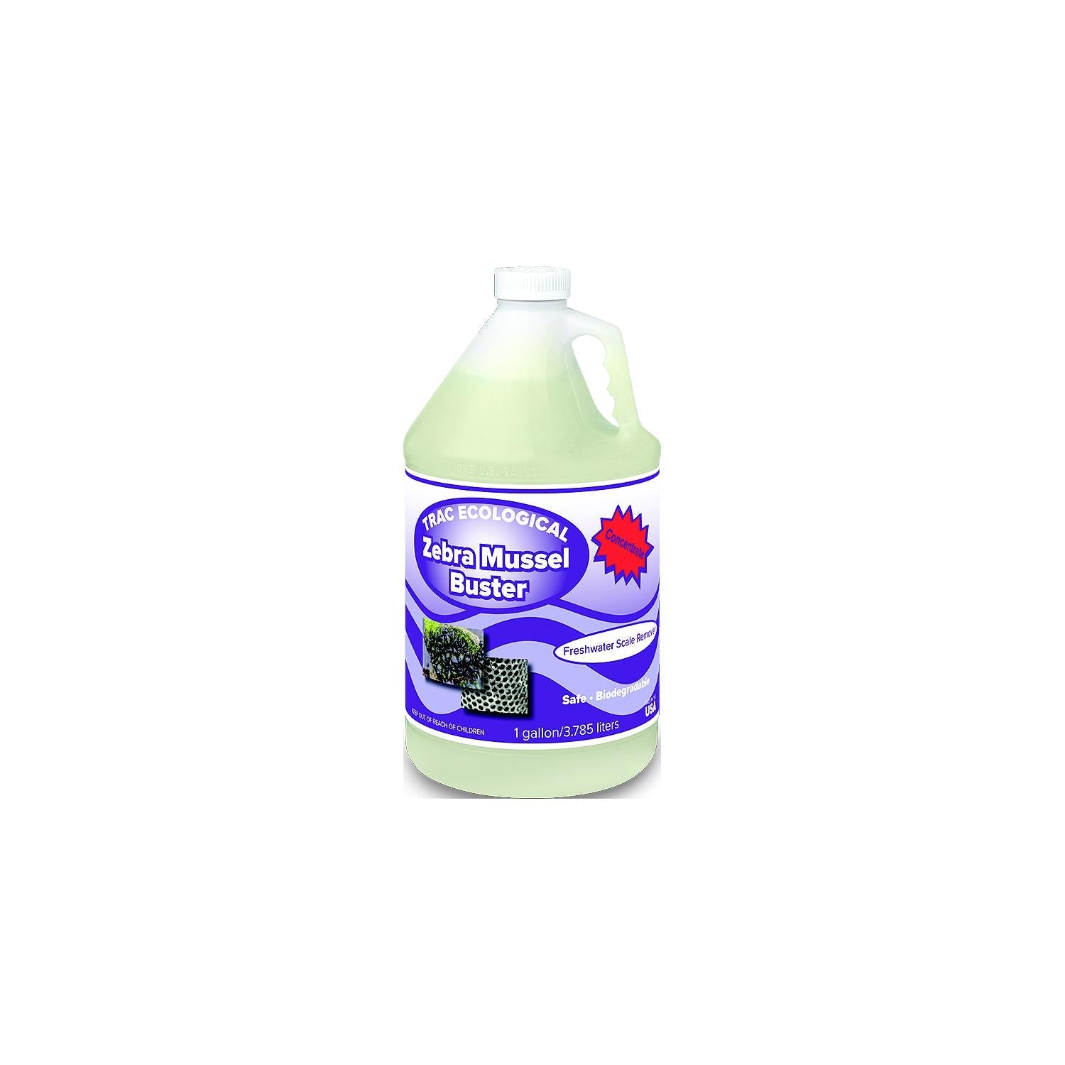 Trac Ecological 1525-MG Zebra Mussel Buster, Concentrate, Gallon