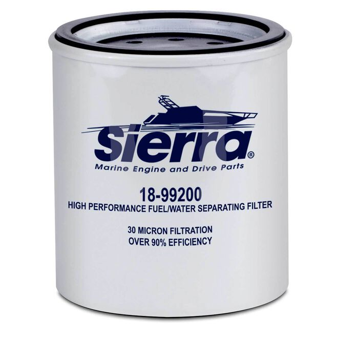Sierra 18-99200 Repalcement Racor Spin-On Fuel Water Separator Filter for Above, Deck Use, 30 Micron