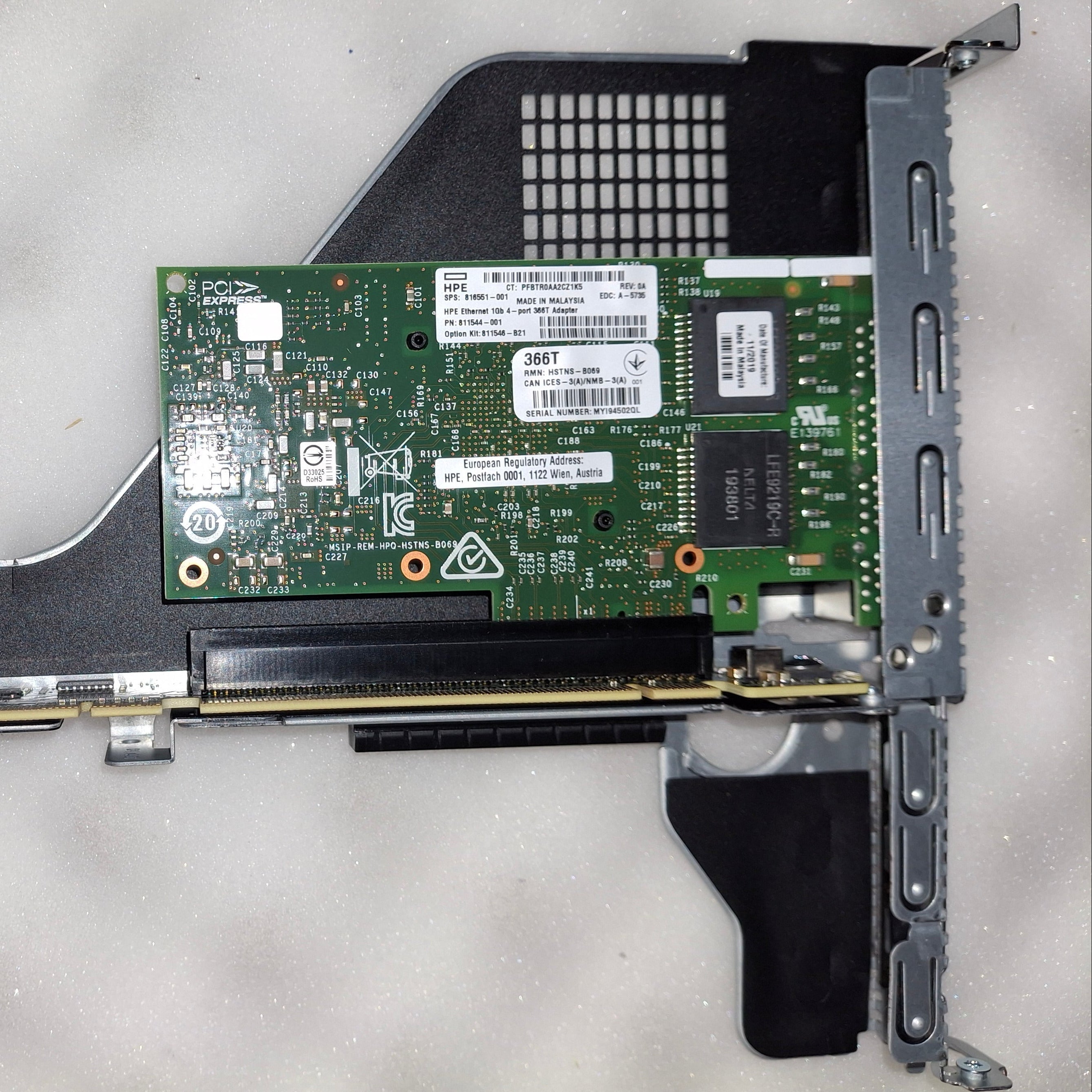HP 816551-001 811546-B21 - Ethernet 1Gb 4-Port 366T Adapter | Alo Tech Solutions