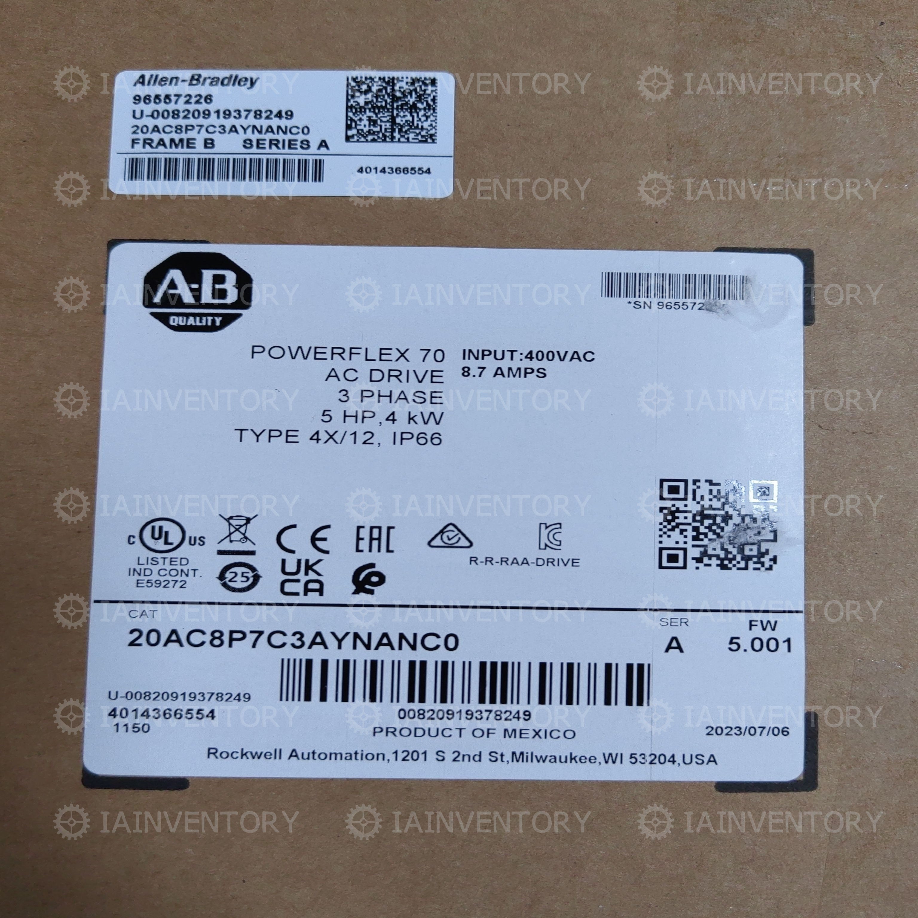 20AC8P7C3AYNANC0 Allen-Bradley