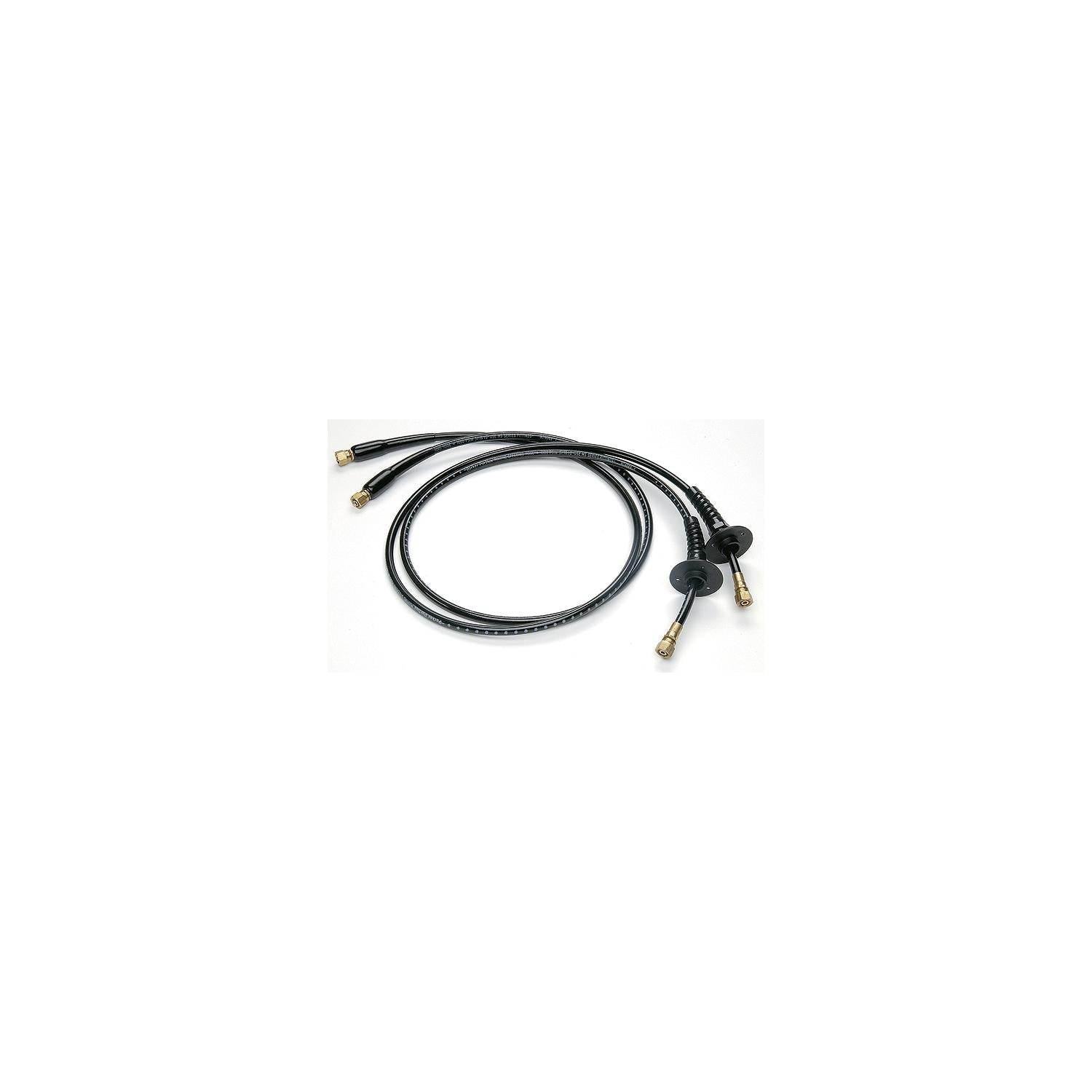Uflex KITOBBHBR-30 Hydraulic Hose Kit with Fittings, 30', Includes Pre-Crimped Brass/Bulkhead Fittings, Bend Restrictors