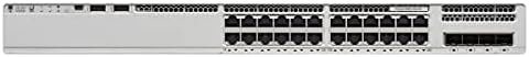 Cisco Catalyst 9200 C9200L-24T-4X Layer 3 Switch - 24 x Gigabit Ethernet Network, 4 x 10 Gigabit Ethernet Uplink - Manageable - Twisted Pair, Optical Fiber - Modular - 3 Layer Supported|B07MBQBY96
