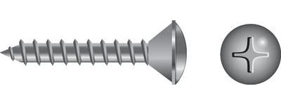 Seachoice SC0609 Phillips Tapping Screws Oval Head, #14 x 2"