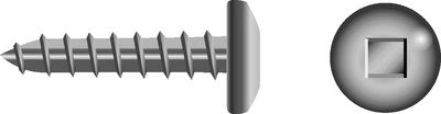 Seachoice SC3661 Square Tapping Screw Pan Head, #8 x 3/4"
