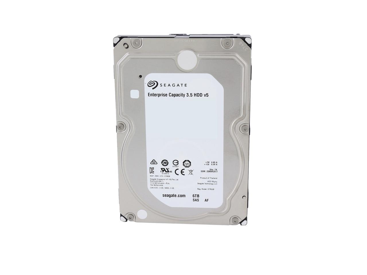 Seagate Enterprise Capacity 3.5 V.5 ST6000NM0095 6TB 7200 RPM 256MB Cache SAS 12Gb/s 3.5" Enterprise Internal Hard Drive Bare Drive
