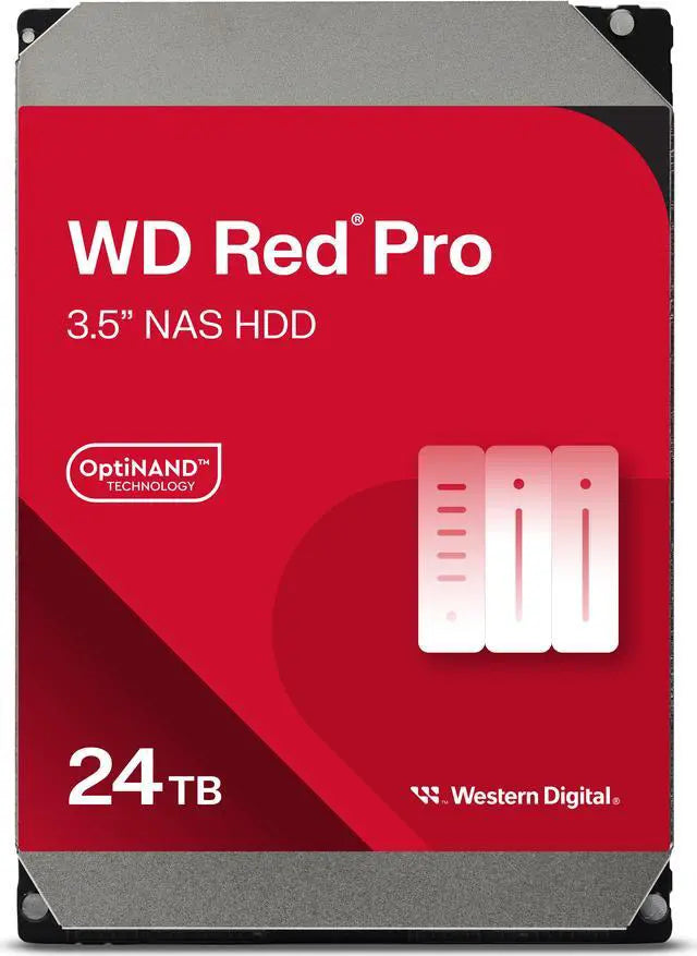 Main image of WD Red Pro WD240KFGX 24TB 7200 RPM 512MB Cache SATA 6.0Gb/s 3.5" Hard Drives