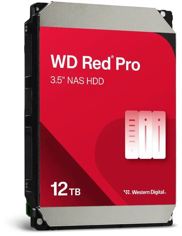 WD Red Pro WD122KFBX 12TB 7200 RPM 512MB Cache SATA 6.0Gb/s 3.5" Internal Hard Drive