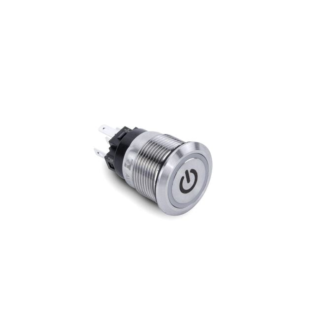 Sierra AV10060B Push-Button Switch, Off/On, Blue Halo LED w/On-Off Symbol