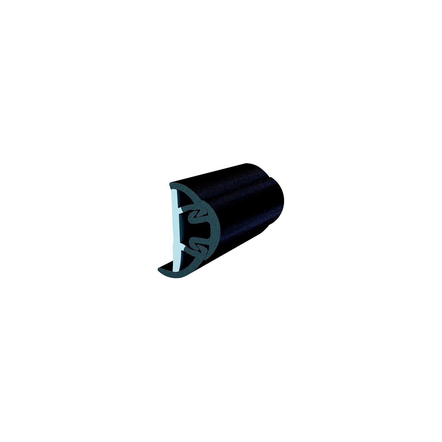 Taco Metals V11-9991WWK60-2 SuproFlex Rub Rail Kit, 1-5/8" x 7/8" Small, White, with Vinyl Overlay Insert