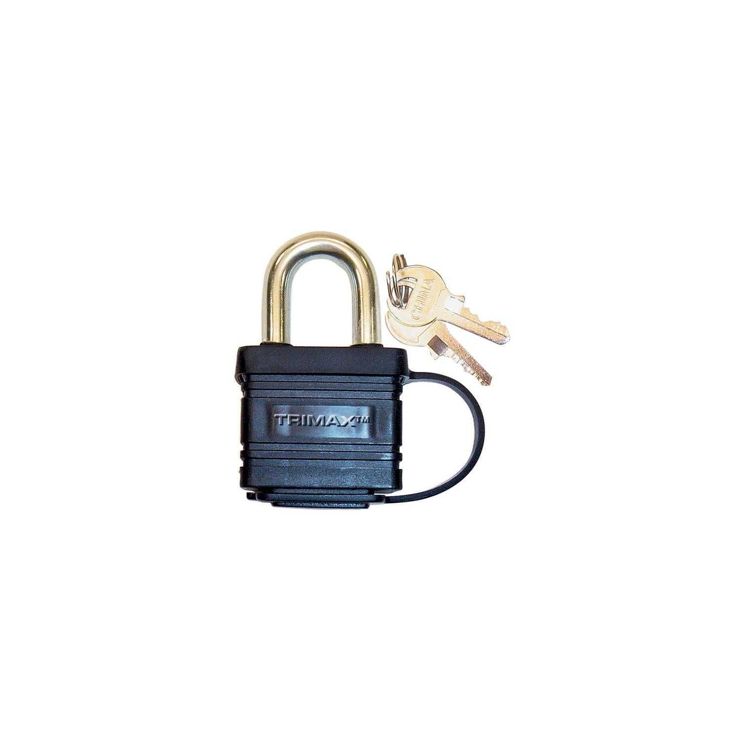 Trimax Locks TPW3125 Trimax Solid Brass Waterproof Padlock Keyed Alike (3 Per, Pack)