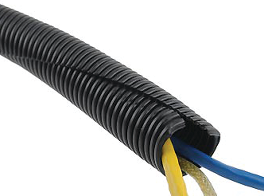 Trident Marine 128-0386 Trident Split Wire Conduit 3/8" X 50', Black