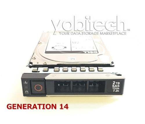 Dell 2TB 7.2K SAS SATA High-Performance Enterprise Hard Drives for PowerEdge Servers
