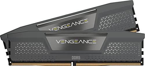 CORSAIR Vengeance DDR5 16GB (2x8GB DDR5 5200MHz CL40 AMD Expo Intel XMP iCUE Compatible Computer Memory – Gray (CMK16GX5M2B5200Z40