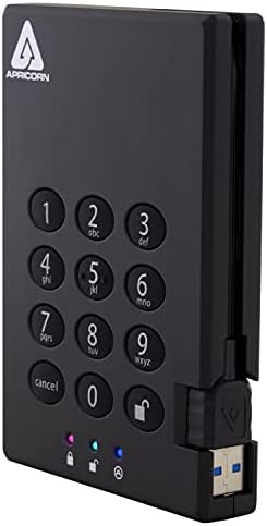 Apricorn 4TB Aegis Fortress L3 FIPS Level 3 USB 3.0 Hardware Encrypted Portable Drive Bundle with 2TB Aegis Padlock USB 3.0 256-Bit AES XTS Hardware Encrypted Portable External Hard Drive|B0D2CPWQL5