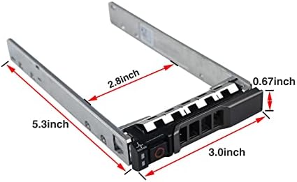 Hard Drive Tray Caddy 2.5 SSD Caddy G176J 0G176J Hard Drive Bracket Compatible with Dell PowerEdge 14/13/12th Generation T440 T640 R730 R730XD R630 T630 T430 R830 R930 R720 R820 R920, 10 Pack|B08VDK69PV