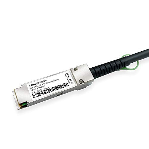 QSFP (SFF-8436) to SFF-8088 DDR Hybrid Mini SAS Cable, External Copper SAS Cable for NetApp DS4243 DS4246 DS2246, 100-Ohm, 2-m(6.6ft)|B07Y52D29W