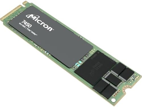 Micron SSD 7450 Pro|480GB|M.2|NVMe|3D NAND|Write Speed 700MBytes/sec|Read Speed 5000MBytes/Sec|TBW 800TB|MTBF 20000000 Hours|MTFDKBA480TFR-1BC1Z. ABYYR