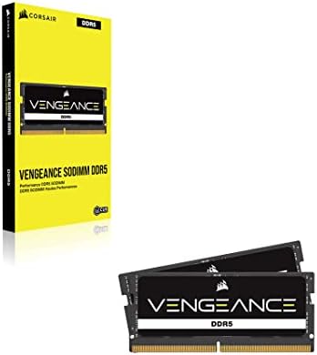 CORSAIR Vengeance SODIMM DDR5 RAM 32GB (1x32GB) 4800MHz CL40-40-40-77 1.1V Intel AMD Laptop Notebook Memory - Black (CMSX32GX5M1A4800C40)|B09XB3ZNHC