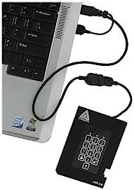 Aegis Fortress 2TB USB 3.0 External Hard Drive, Black
