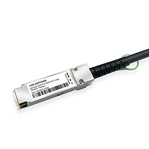 QSFP (SFF-8436) to SFF-8088 DDR Hybrid Mini SAS Cable, External Copper SAS Cable for NetApp DS4243 DS4246 DS2246, 100-Ohm, 2-m(6.6ft)|B07Y52D29W