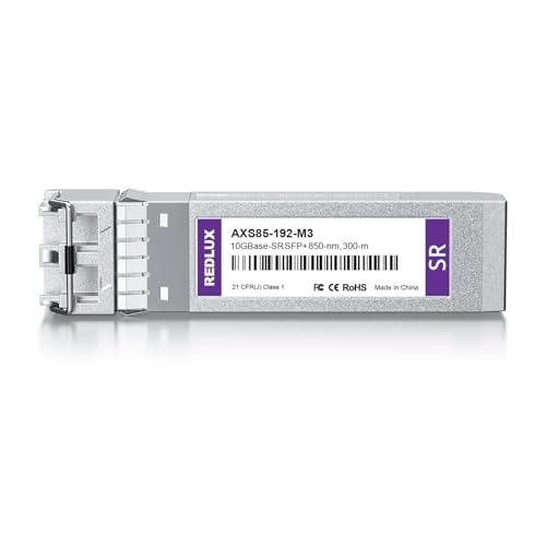 REDLUX 1G SFP Transceiver, 1000Base-SX SFP Module, 850nm MMF, Dual LC Connector, up to 550-meter, Compatible for Cisco SFP-1G-SX, Meraki, Ubiquiti UniFi, Fortinet, TP-Link, Netgear and More|B0CZ3ZS5GB