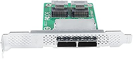 H!Fiber LSI SAS 9211-8i RAID Controller Card, 6Gb/s Internal SAS/SATA HBA Card, LSI 2008 Chip, PCI Express 2.0 X8, 2X SFF-8087 Ports|B0BKQDJLZ9
