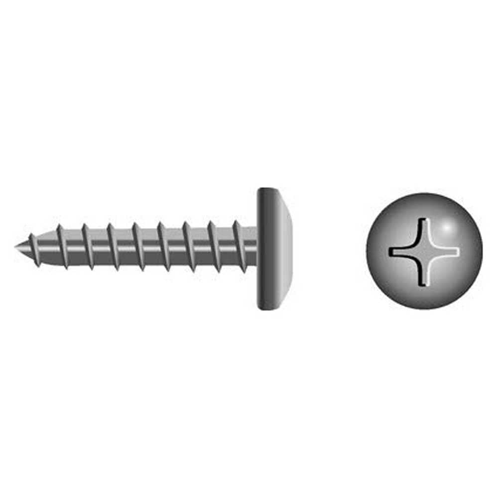 Seachoice MP0535SC 59557 Stainless Steel Phillips Tapping Screw Pan Head