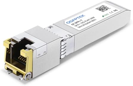 10GBASE-T SFP+ to RJ45 Transceiver, 10G Ethernet Copper Module, Optical SFP RJ 45 10Gb T Mini-GBIC Compatible with Cisco SFP-10G-T-S, Ubiquiti UF-RJ45-10G, Mikrotik, Supermicro, Fortinet, up to 30m|B07QXNQTXG