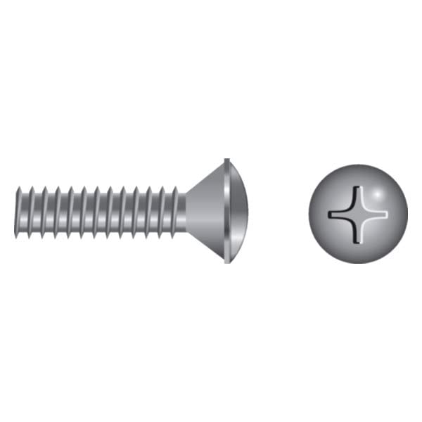 Seachoice SC0838 Phillips Machine Screw Oval Head, 8-32 x 1/2"