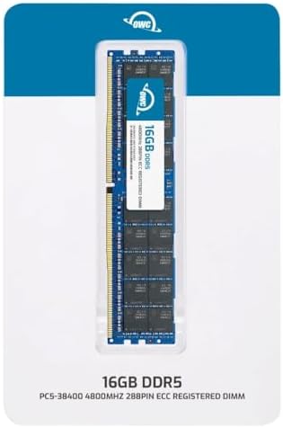 OWC 16GB DDR5 4800 PC5-38400 CL40 1Rx8 288-pin 1.1V ECC Registered RDIMM Memory RAM Module Upgrade Compatible with Dell PowerEdge HS5610 HS5620