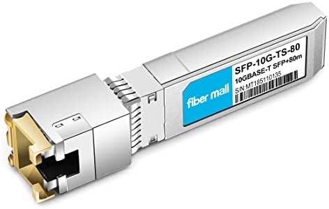 10G SFP+ RJ45 80m for Dell Force10 SFP-10G-T-80 GP-10GSFP-T80 10GBASE-T SFP+ 80m RJ45 Cat6a/7 Mini-GBIC 10gb Copper R-J45 Transceiver Module|B0B18FVQ1T